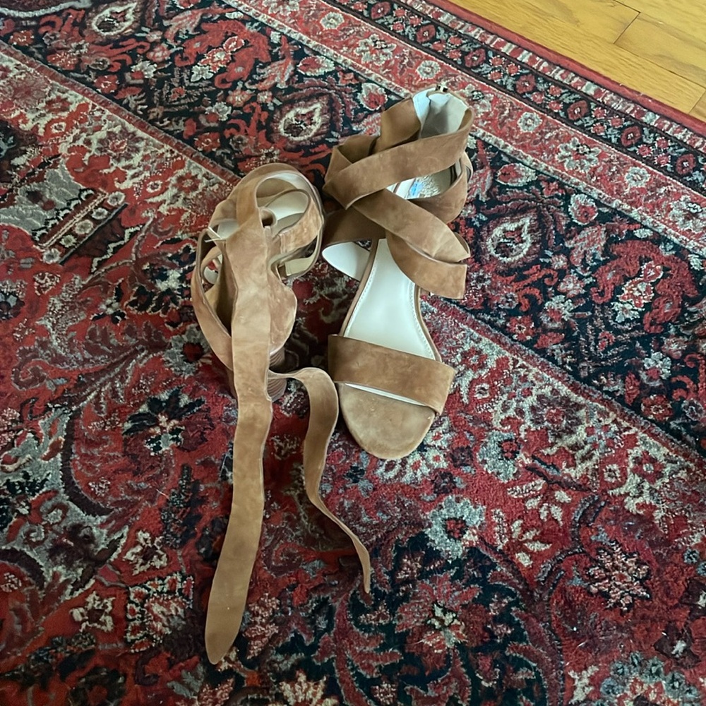 Vince Camuto suede wrap sandal